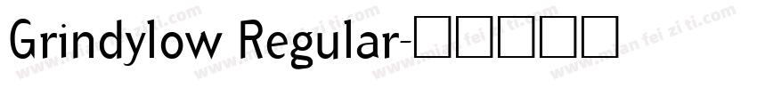 Grindylow Regular字体转换